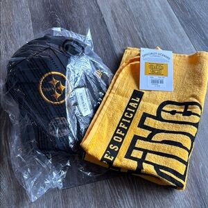 Pittsburgh Steelers Cap and Towel Set